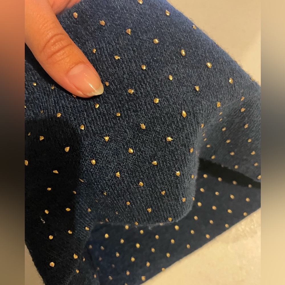 Anthropologie Navy Studded Headwrap❄️